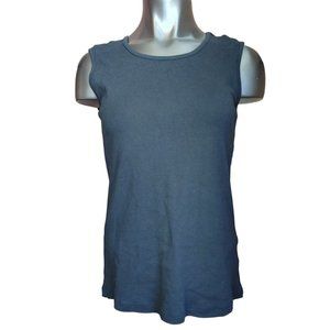 WHITE STAG Womens M Black Basic Casual Sleeveless Shirt Blouse